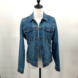 Old Navy Size S Classic Denim Jacket Stretchy, inside pockets too